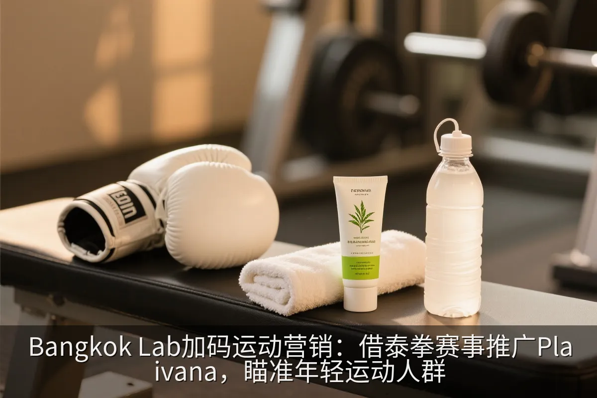 便携草本膏霜与运动装备放置在健身场景中