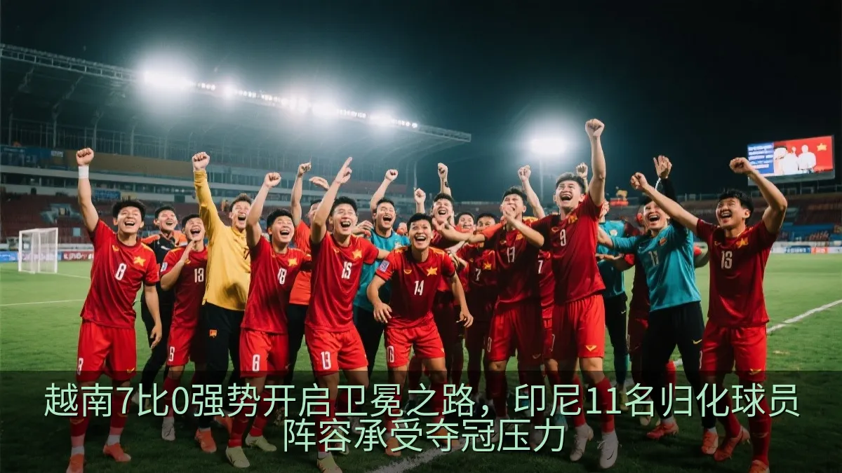 越南7比0强势开启卫冕之路，印尼11名归化球员阵容承受夺冠压力